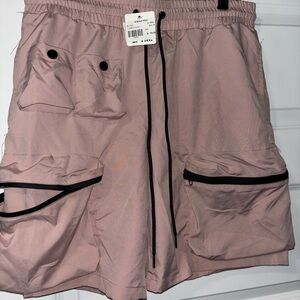 Men's Pink Cargo Shorts